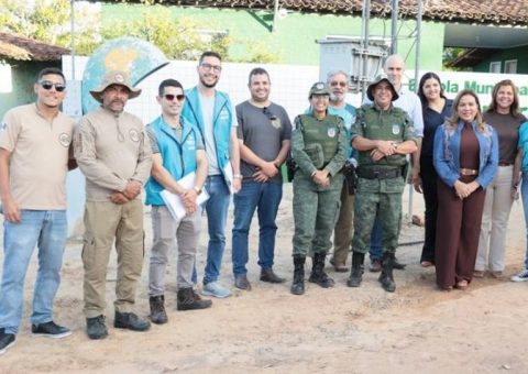 Agentes de Controle Externo do TCE/AL estiveram no município de Murici para uma visita técnica às unidades escolares da rede municipal