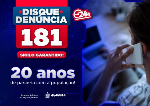 Disque-Denúncia 181 completa 20 anos de atuação